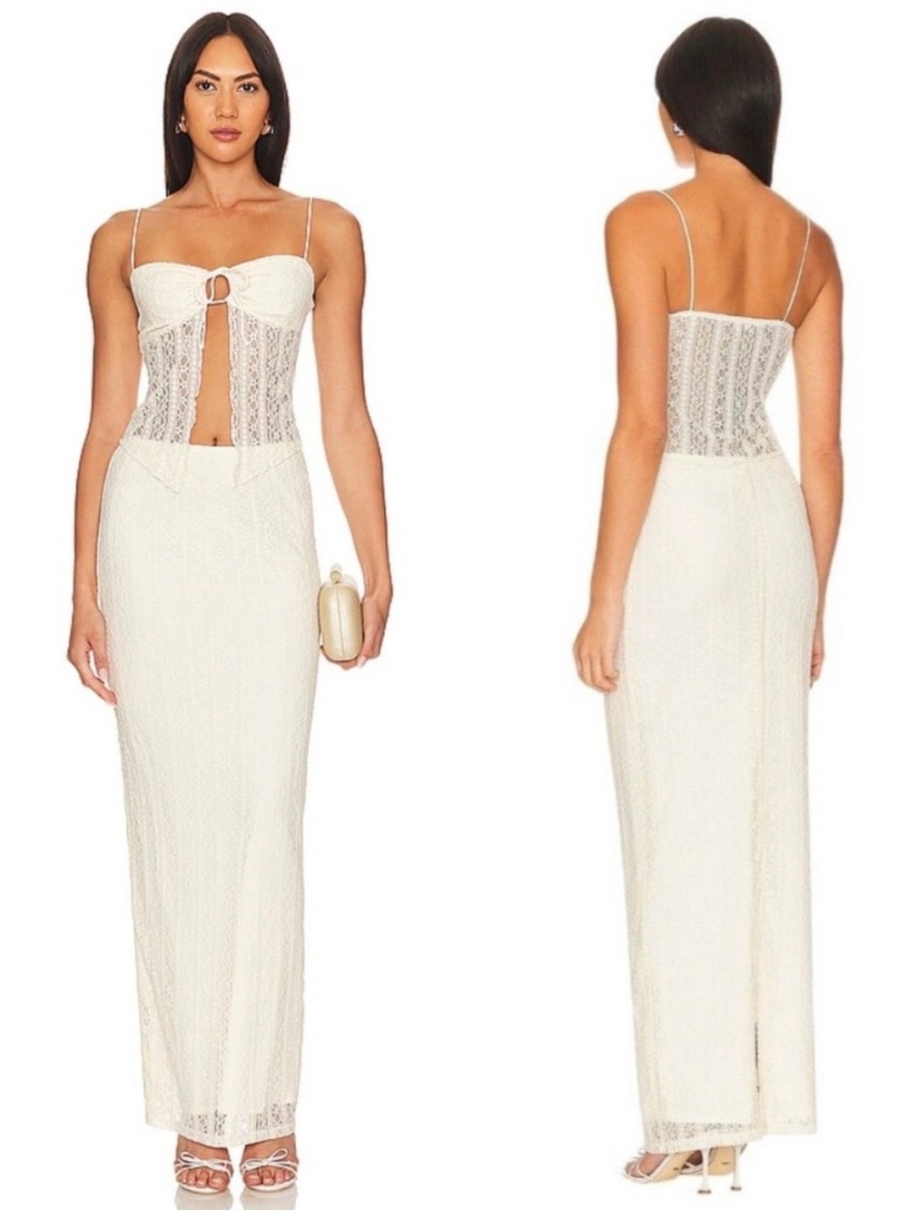 More To Come x Revolve Lali Maxi Skirt in Ivory